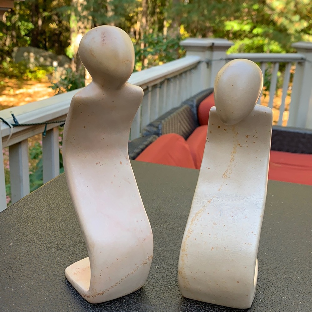 Two hand carved Kenya figures